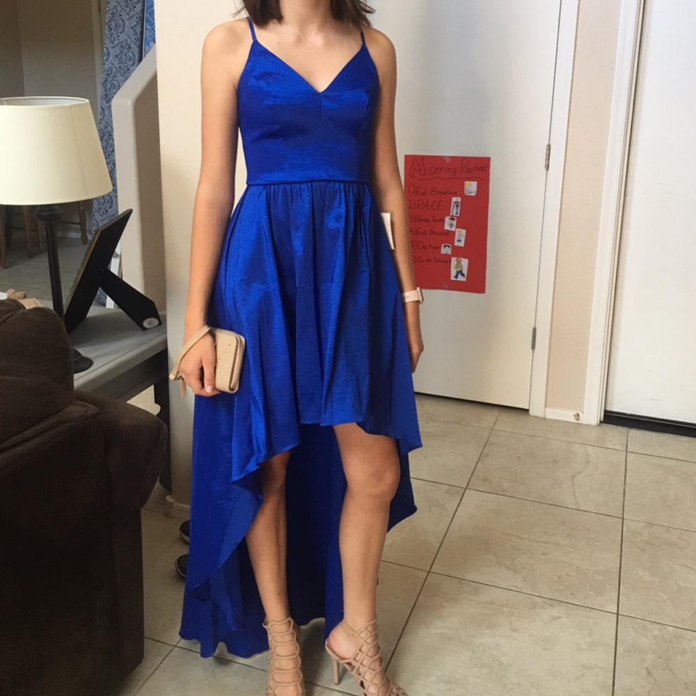 blue homecoming dress